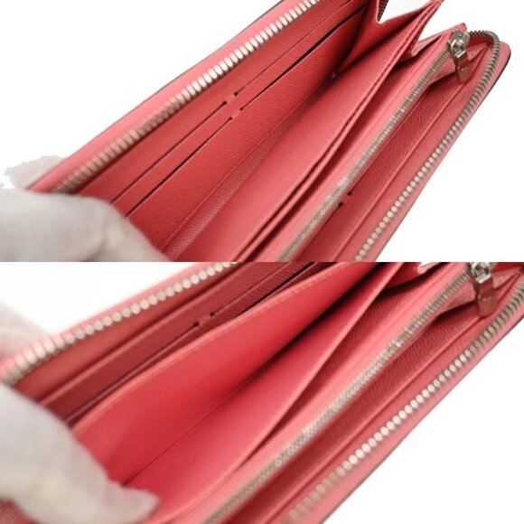 LOUIS VUITTON LV Logo Zippy Long Wallet Epi Leather Pink SHW M60663 65KB105 - Picture 11 of 14